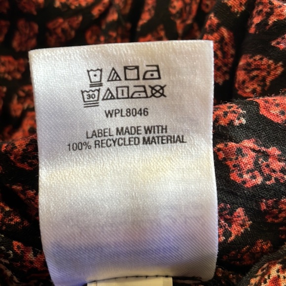 Style & Co Boho Long Sleeve Tunic Blouse  with Full Flowy Hem Size XL NWT - Picture 9 of 9